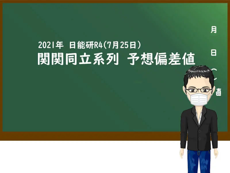 2021年日能研 予想偏差値(7月25日版) 関関同立系列