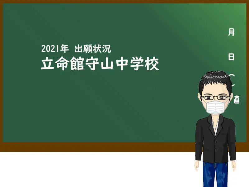 2021年 立命館守山中学校 出願状況