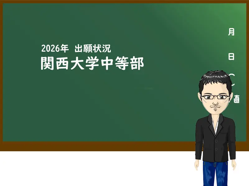 2026年 関西大学中等部の出願状況